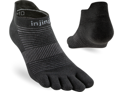 Injinji Run Original Weight No-Show - Toe Socks | Injinji