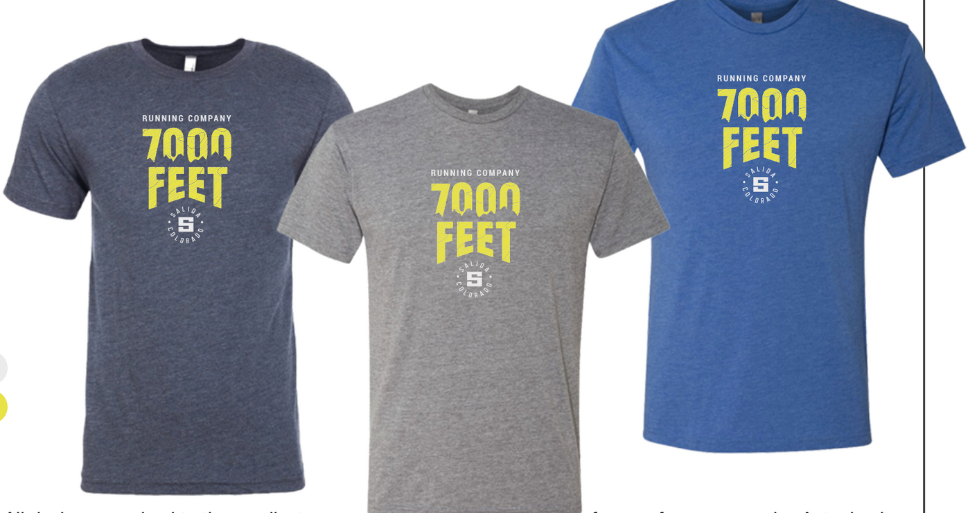 7000 Feet Logo TriBlend Next Level Tee Shirt - Unisex
