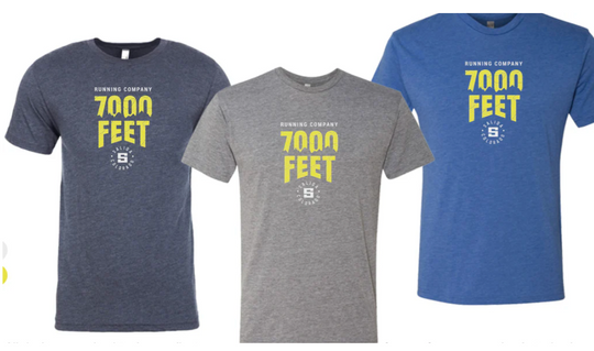 7000 Feet Logo TriBlend Next Level Tee Shirt - Unisex