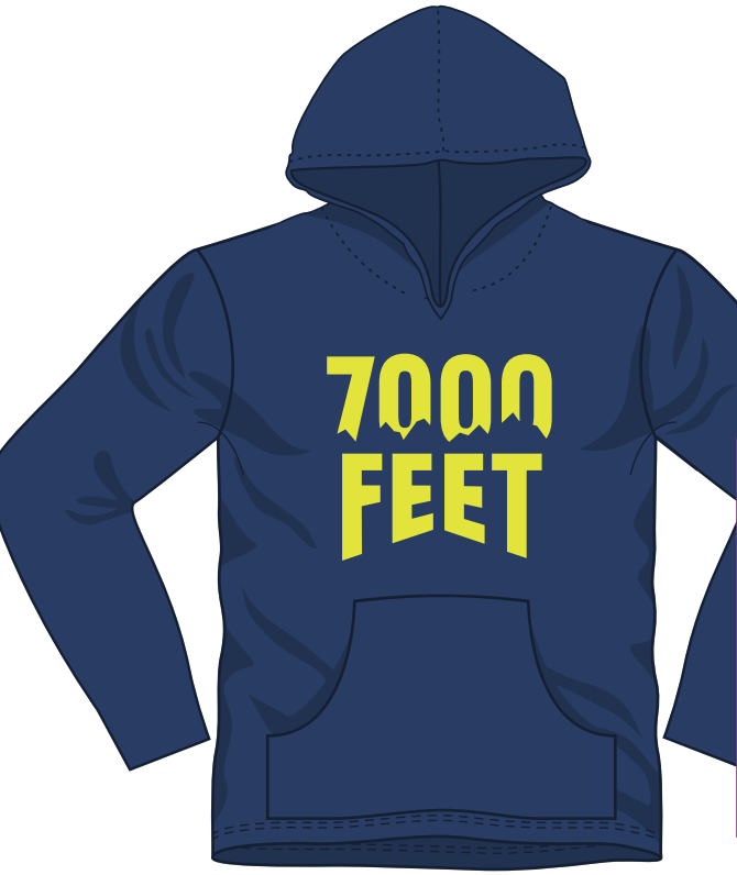 7000 Feet Custom Hoodie