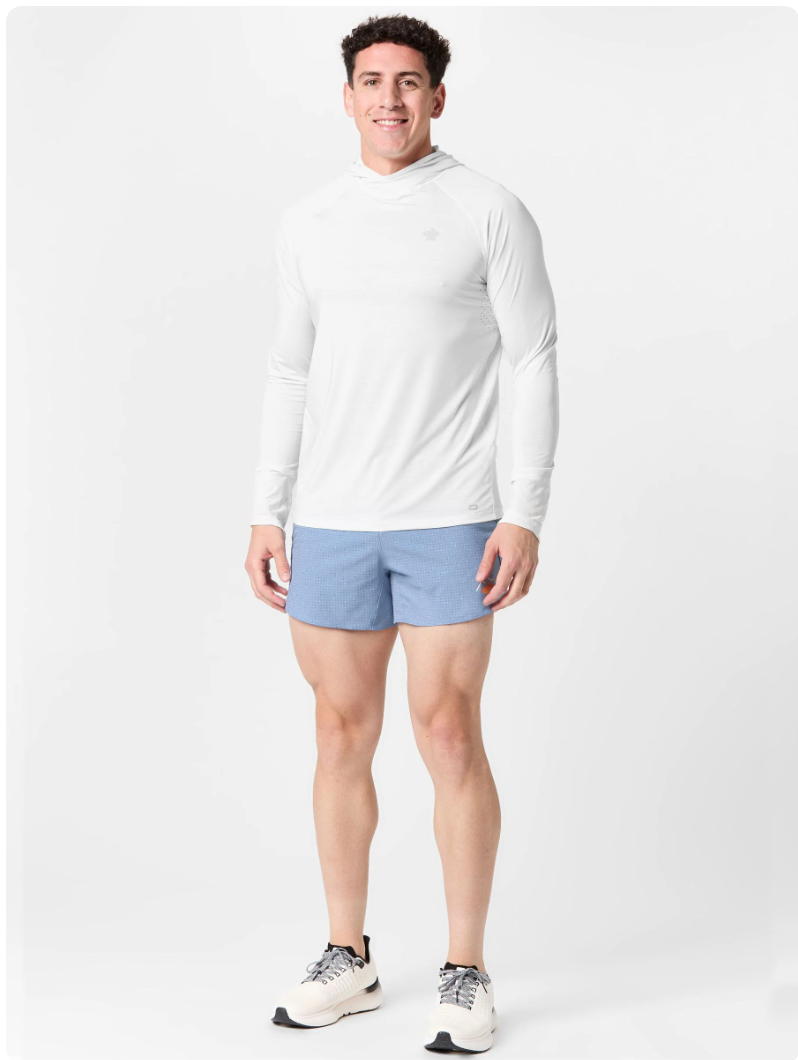 Rabbit x 7000 Feet - Custom UPF Deflector 2.0 Sun Hoodie | 7000 Feet Running Company | Long Sleeve Running Shirt