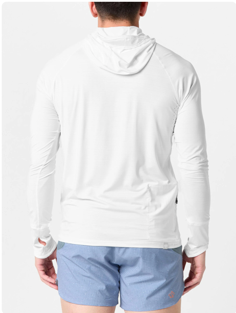 Rabbit x 7000 Feet - Custom UPF Deflector 2.0 Sun Hoodie | 7000 Feet Running Company | Long Sleeve Running Shirt
