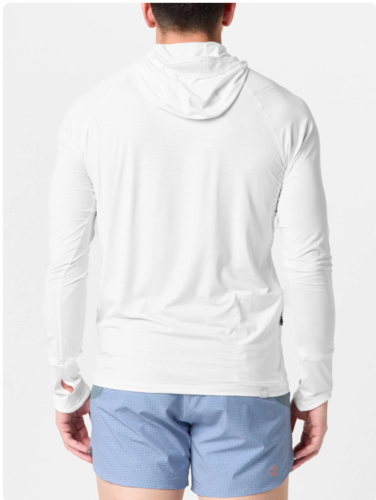 Rabbit x 7000 Feet - Custom UPF Deflector 2.0 Sun Hoodie | 7000 Feet Running Company | Long Sleeve Running Shirt