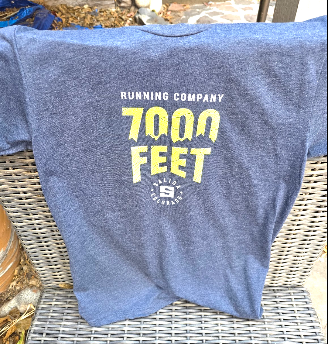 7000 Feet Logo TriBlend Next Level Tee Shirt - Unisex