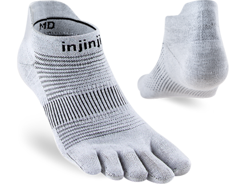 Injinji Run Original Weight No-Show - Toe Socks | Injinji