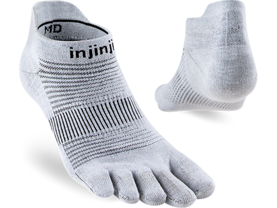 Injinji Run Original Weight No-Show - Toe Socks | Injinji